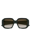Chloé 54mm Square Sunglasses In Green