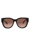 Chloé 55mm Cat Eye Sunglasses In Brown