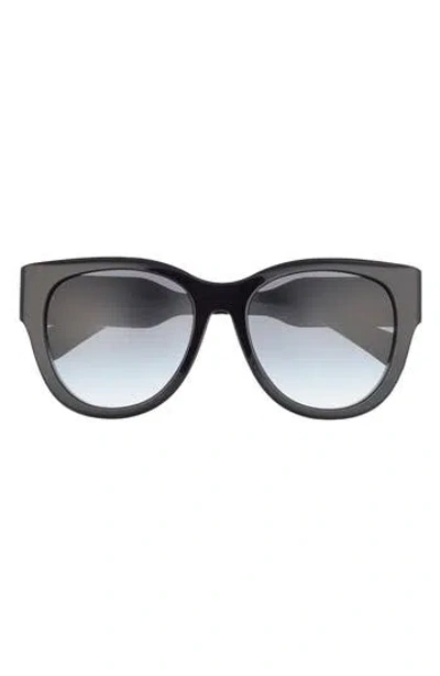 Chloé 55mm Cat Eye Sunglasses In Black
