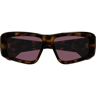 Chloé 55mm Rectangular Sunglasses In Havana