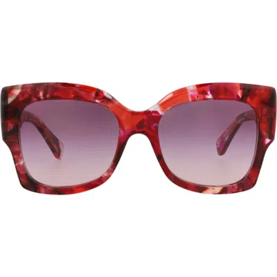 Chloé 55mm Square Sunglasses In Red