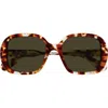Chloé 55mm Square Sunglasses In Brown