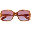 Chloé Geometric Ch0222s Sunglasses In Gold