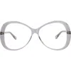 Chloé Round-frame Bio Acetate Optical Frames In Grey Grey Transparent