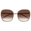 Chloé 56mm Gradient Square Sunglasses In Brown