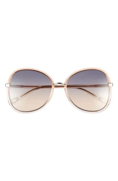 Chloé 57mm Novelty Oversize Sunglasses In Multi
