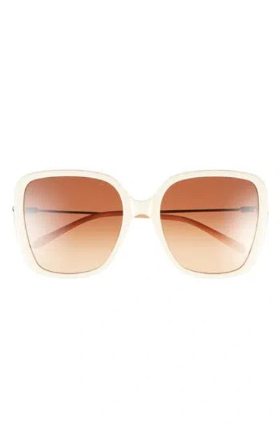 Chloé 57mm Novelty Square Sunglasses In Neutral