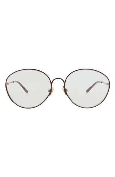 Chloé Cat Eye-frame Metal Sunglasses In Black