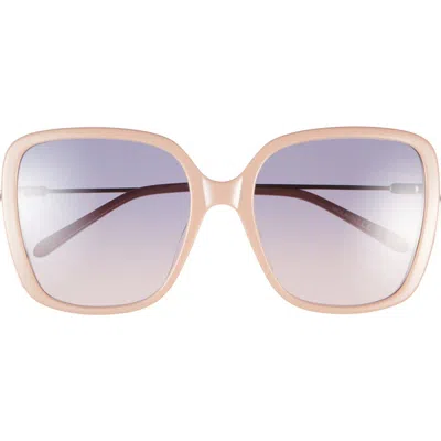 Chloé 57mm Square Sunglasses In Neutral