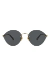 Chloé 58mm Gradient Oval Sunglasses In Black