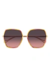 Chloé Oversize-frame Sunglasses In Dark Havana