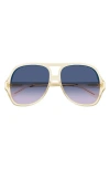 Chloé Pilot-frame Sunglasses In Yellow