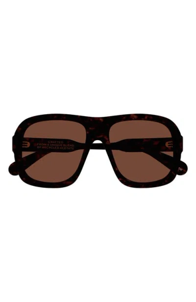 Chloé 58mm Pilot Sunglasses In Brown