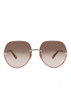 Chloé 58mm Round Sunglasses In Multi