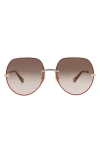 Chloé 58mm Round Sunglasses In Multi