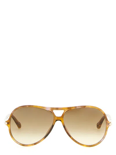 Chloé '59' Sunglasses In Gold