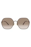Chloé 59mm Rectangular Gradient Sunglasses In Multi