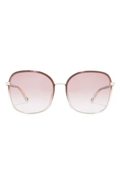 Chloé 59mm Round Sunglasses In Pink
