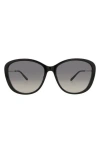 Chloé 59mm Square Gradient Sunglasses In Black