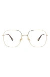 Chloé 59mm Square Optical Glasses In Gold