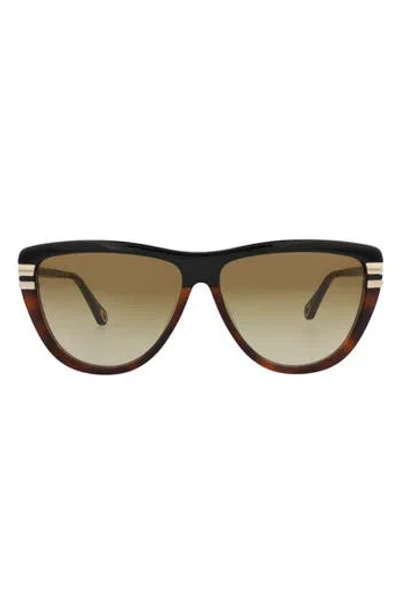 Chloé 59mm Square Sunglasses In Brown