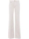 Chloé Embellished Mid-rise Straight-leg Jeans In White