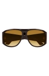 Chloé Oversized Acetate Sunglasses Tinted Lenses In Brown