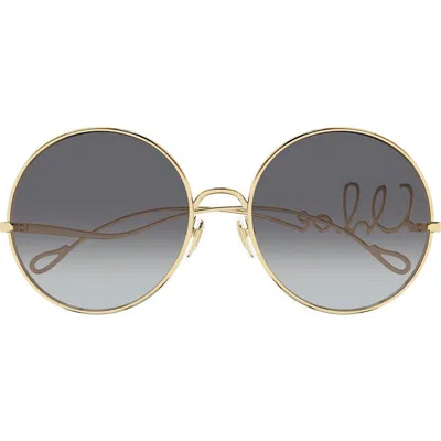 CHLOÉ CHLOÉ 60MM ROUND SUNGLASSES