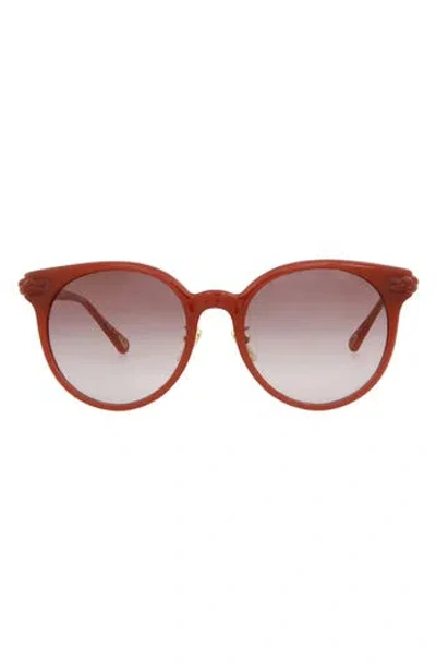Chloé 60mm Round Sunglasses In Red