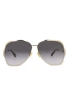 Chloé 60mm Wavy Sunglasses In Multi