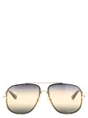 Chloé Square Frame Sunglasses Gradient Lenses In Multi
