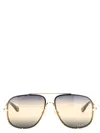 Chloé Square Frame Sunglasses Gradient Lenses In Multi