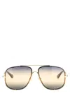 Chloé Square Frame Sunglasses Gradient Lenses In Multi