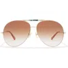 Chloé 62mm Aviator Sunglasses In Brown