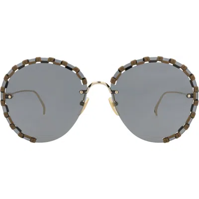 Chloé 63mm Round Sunglasses In Multi
