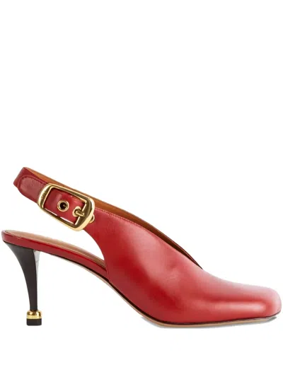 CHLOÉ 70MM SLINGBACK CALF-LEATHER HEELED PUMPS