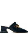 Chloé 80mm Charm-embellished Heeled Mules In Black