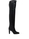 Chloé Eve Leather Over-the-knee Boots In Black