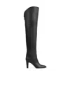 Chloé Knee-high Boots With Pointed Toe And Cone Heel In Black