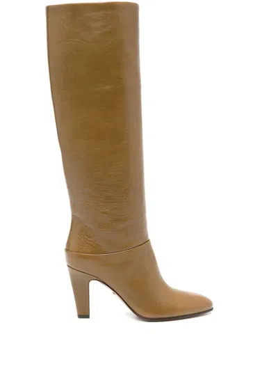 Chloé 85mm Eve Boots In Green