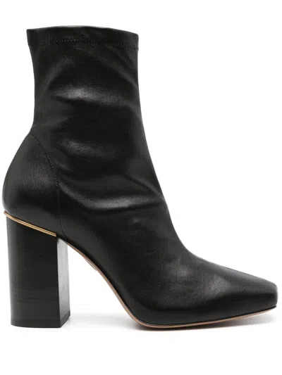 Chloé 90mm Ambre Ankle Boots In Black