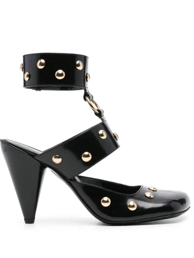 Chloé Jade 90 Studded Leather Pumps In Black