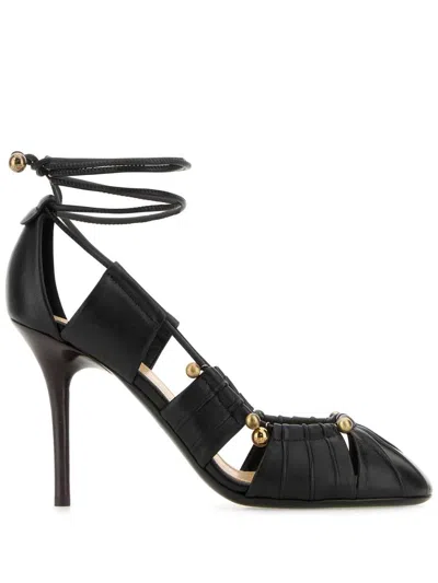 Chloé 90mm Luna Pumps In Schwarz