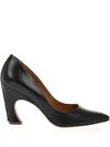 Chloé 95mm Pointed-toe Leather Pumps In Black