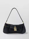 Chloé Black Leather The 99 Shoulder Bag In Black