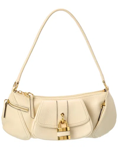 Chloé 99 Leather Shoulder Bag In Neutral