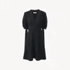 Chloé Robe Trapèze En Crêpe Femme Noir Taille 42 50% Acétate, 47% Viscose, 3% Élasthanne In Black