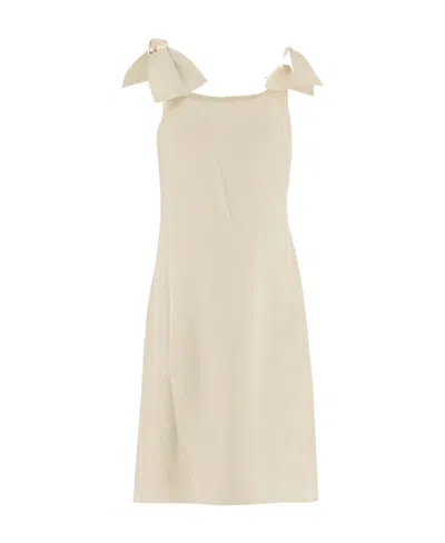 CHLOÉ CHLOÉ BOW-DETAILED SLEEVELESS DRESS