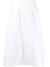 Chloé A-line Midi Skirt In White