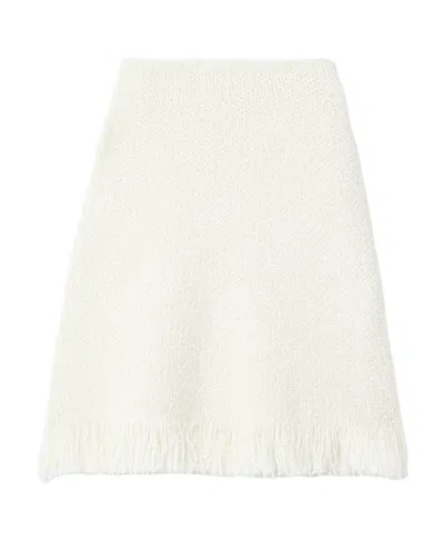Chloé A-line Skirt In White